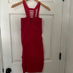 Elegant Red Bodycon Dress